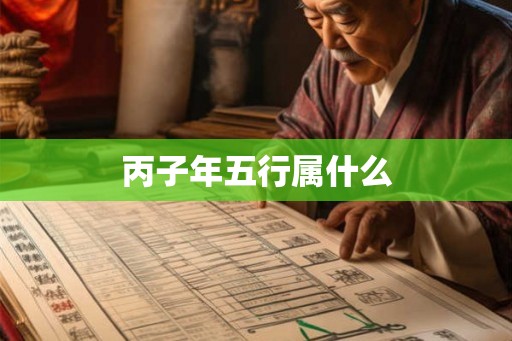丙子年五行属什么