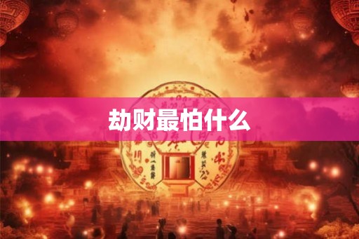 劫财最怕什么