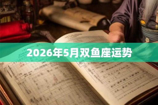 2026年5月双鱼座运势