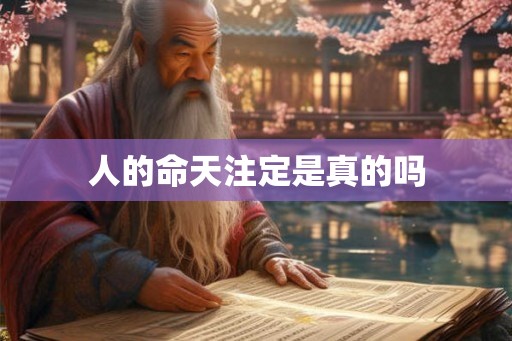 人的命天注定是真的吗