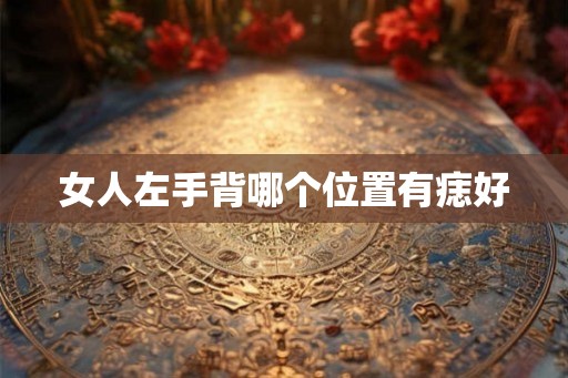 女人左手背哪个位置有痣好 女人左手背哪个位置有痣好