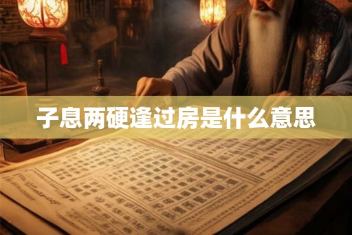 子息两硬逢过房是什么意思