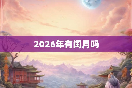 2026年有闰月吗