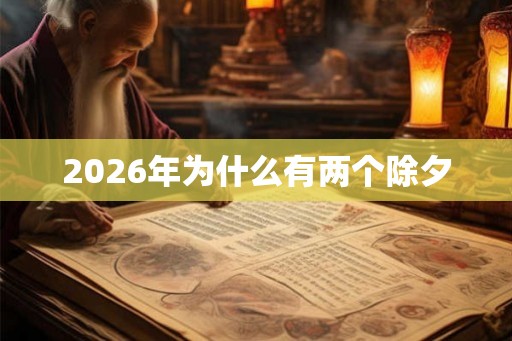 2026年为什么有两个除夕 2026年为什么有两个除夕