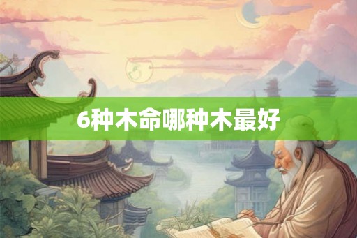 6种木命哪种木最好