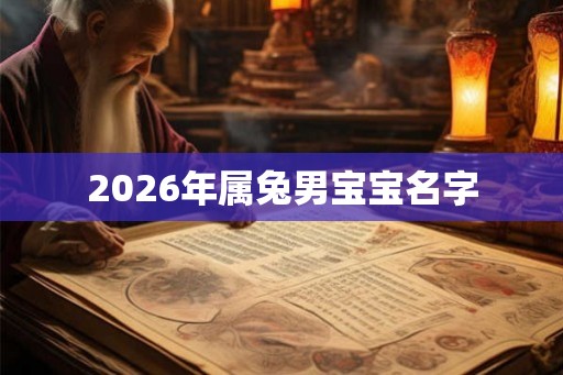 2026年属兔男宝宝名字