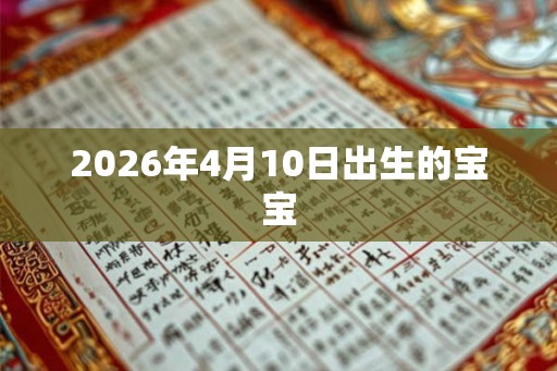 2026年4月10日出生的宝宝