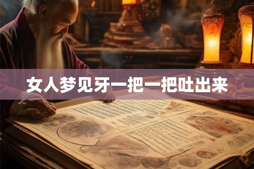 女人梦见牙一把一把吐出来