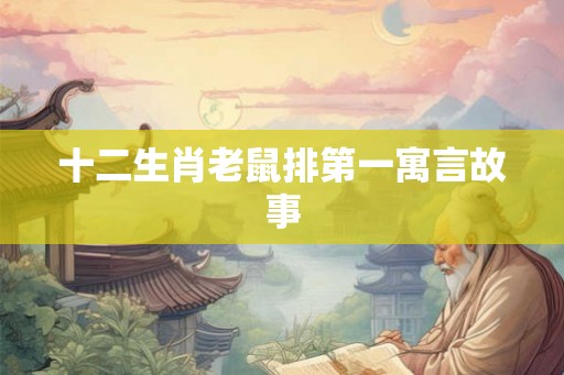 十二生肖老鼠排第一寓言故事