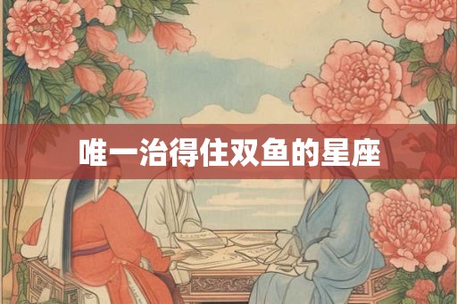 唯一治得住双鱼的星座