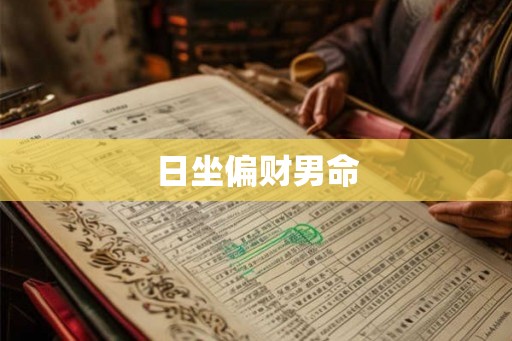 日坐偏财男命