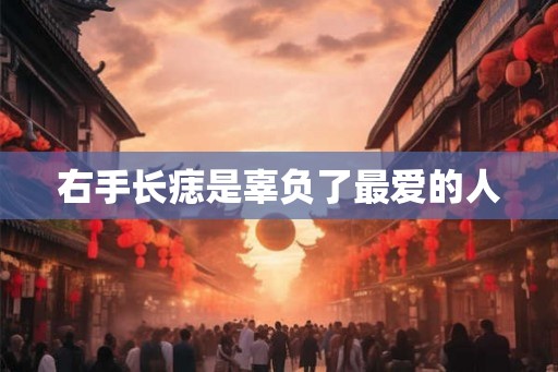 右手长痣是辜负了最爱的人