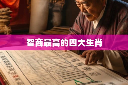 智商最高的四大生肖