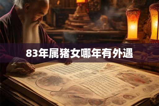 83年属猪女哪年有外遇
