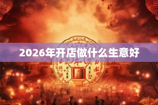2026年开店做什么生意好