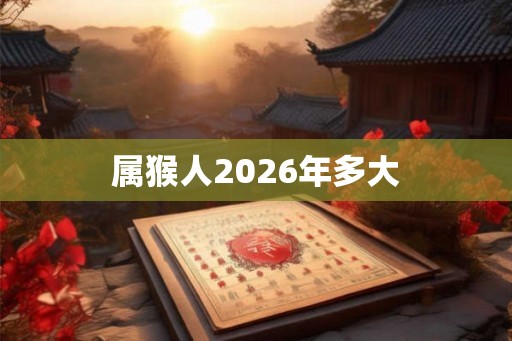 属猴人2026年多大