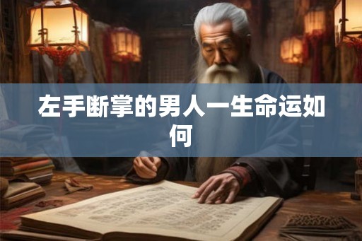 左手断掌的男人一生命运如何