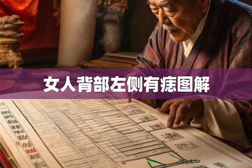 女人背部左侧有痣图解