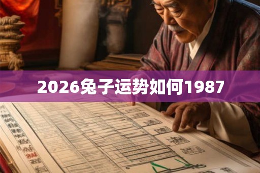 2026兔子运势如何1987