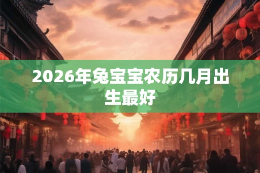 2026年兔宝宝农历几月出生最好 2026年兔宝宝农历几月出生最好