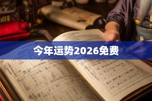 今年运势2026免费