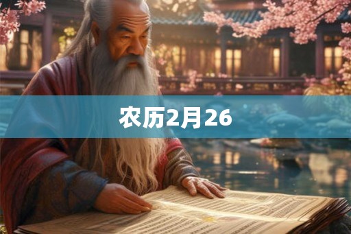 农历2月26