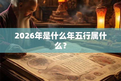 2026年是什么年五行属什么? 2026年是什么年五行属什么?