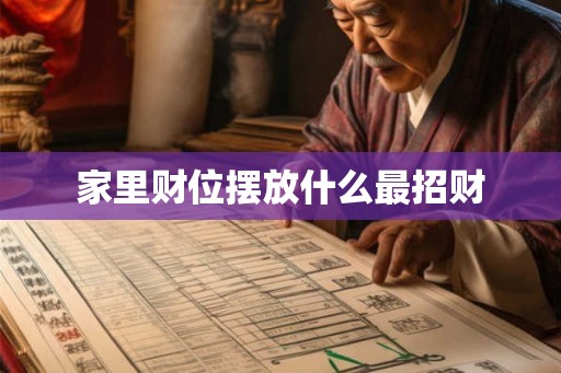 家里财位摆放什么最招财