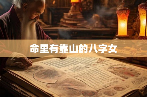 命里有靠山的八字女