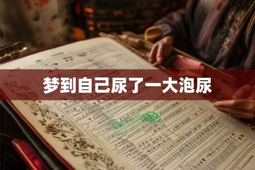 梦到自己尿了一大泡尿