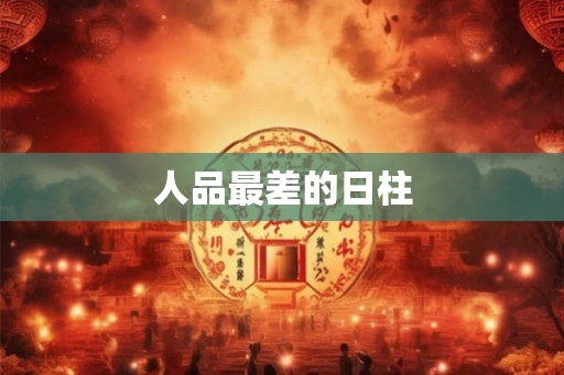 人品最差的日柱