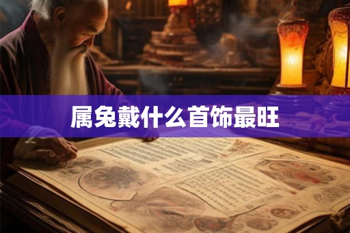 属兔戴什么首饰最旺