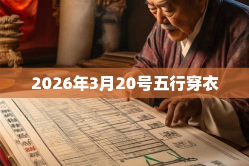 2026年3月20号五行穿衣