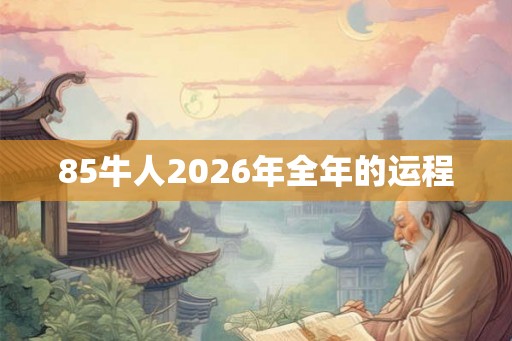 85牛人2026年全年的运程