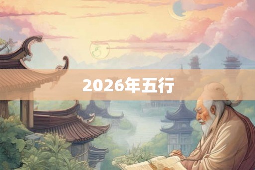 2026年五行