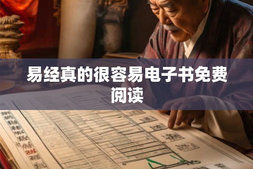 易经真的很容易电子书免费阅读 易经真的很容易电子书免费阅读