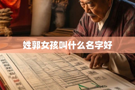 姓郭女孩叫什么名字好