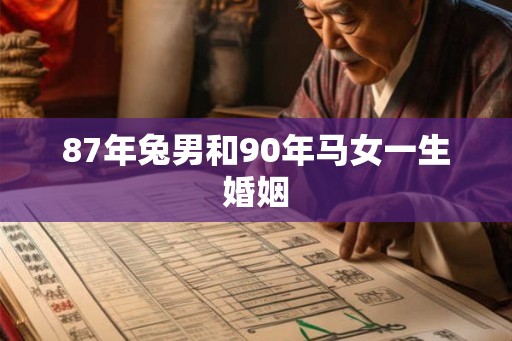 87年兔男和90年马女一生婚姻