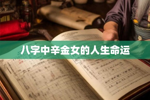 八字中辛金女的人生命运