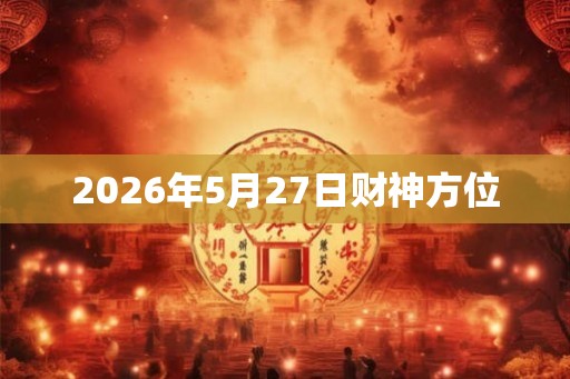2026年5月27日财神方位