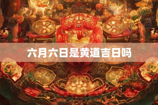 六月六日是黄道吉日吗