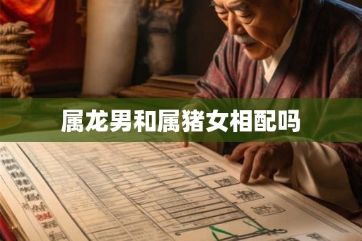 属龙男和属猪女相配吗