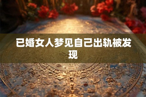 已婚女人梦见自己出轨被发现