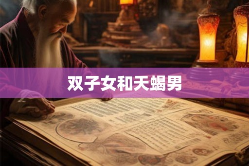 双子女和天蝎男