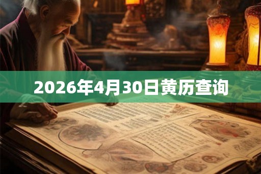 2026年4月30日黄历查询
