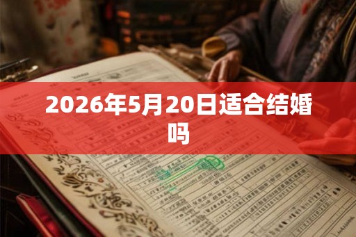 2026年5月20日适合结婚吗