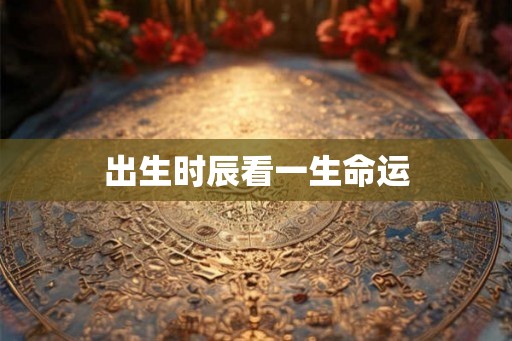 出生时辰看一生命运