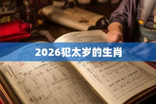 2026犯太岁的生肖