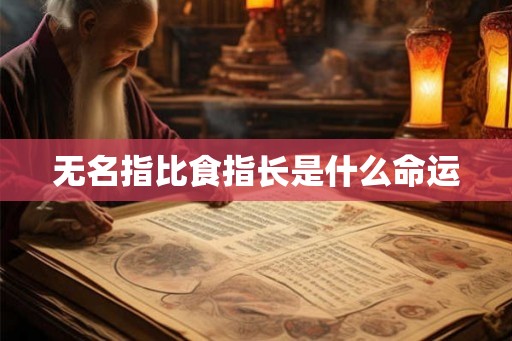 无名指比食指长是什么命运