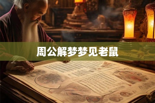 周公解梦梦见老鼠